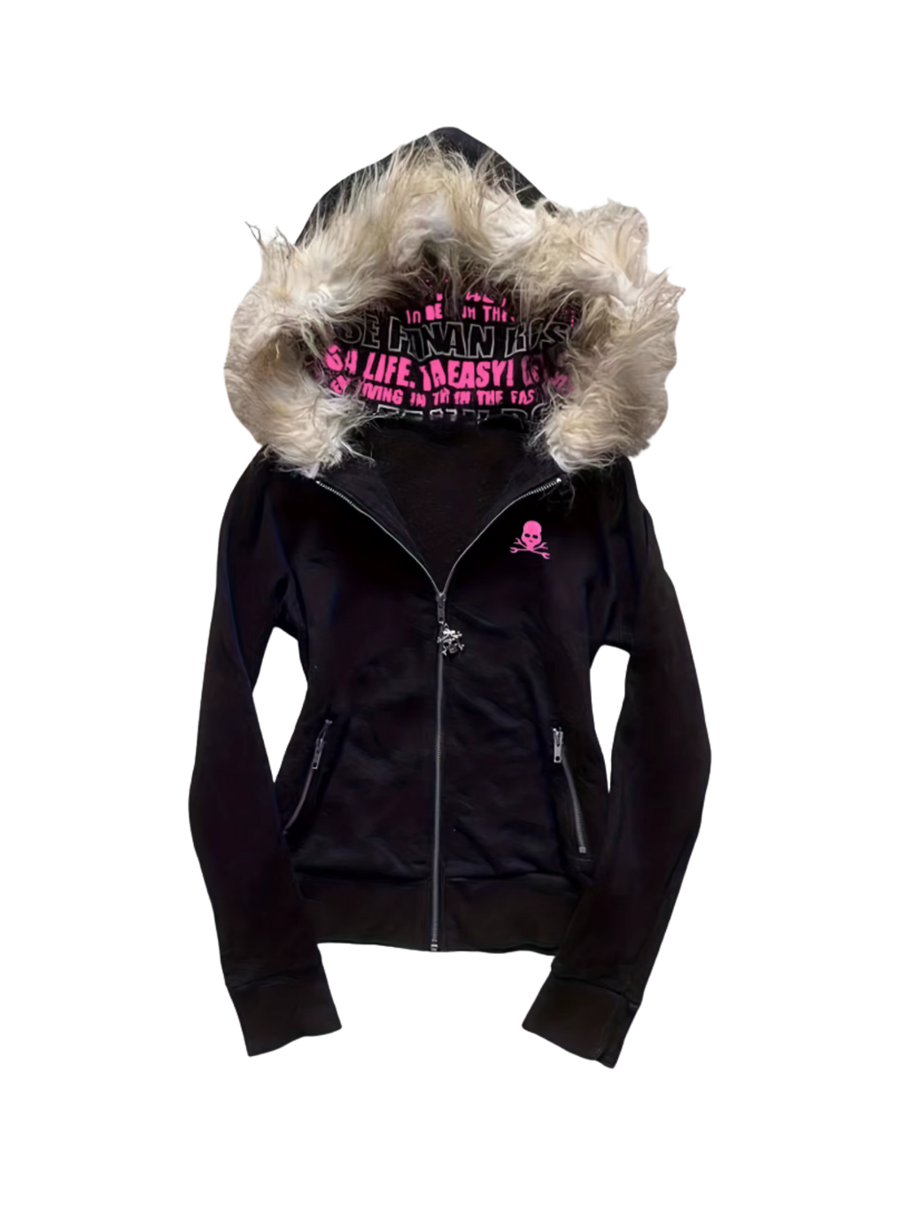 Damska Bluza z Futrem Y2K