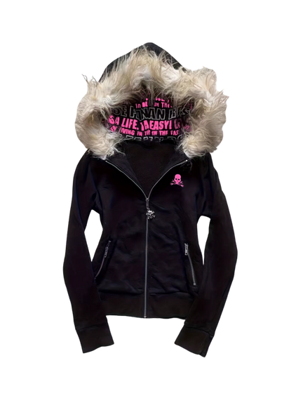 Damska Bluza z Futrem Y2K