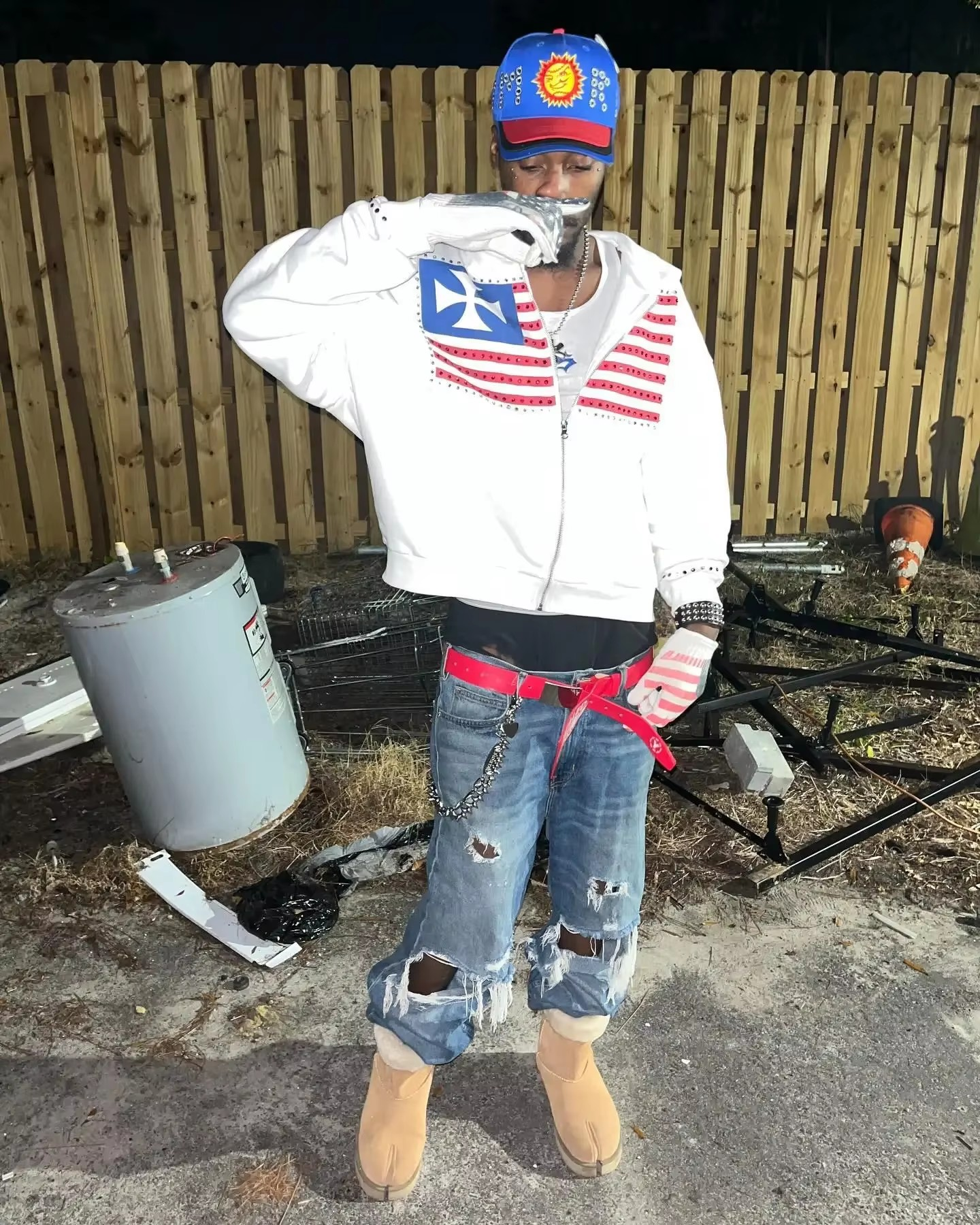 USA WETRUST Zip Hoodie