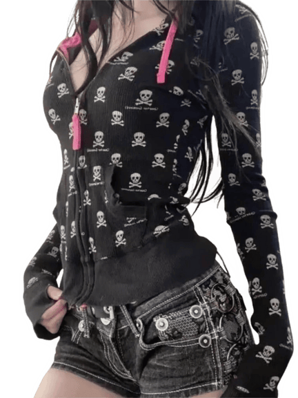 Y2k Skeleton Sweatshirt